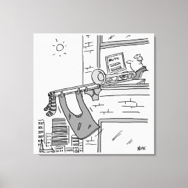 Funny Trombone Player Musician Canvastryck