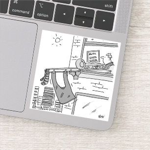 Funny Trombone Player Musician Klistermärken