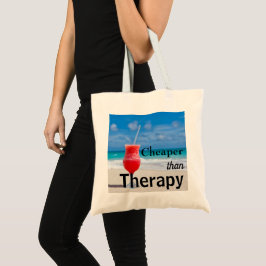 Funny Tropical Beach Photo Typography Tygkasse