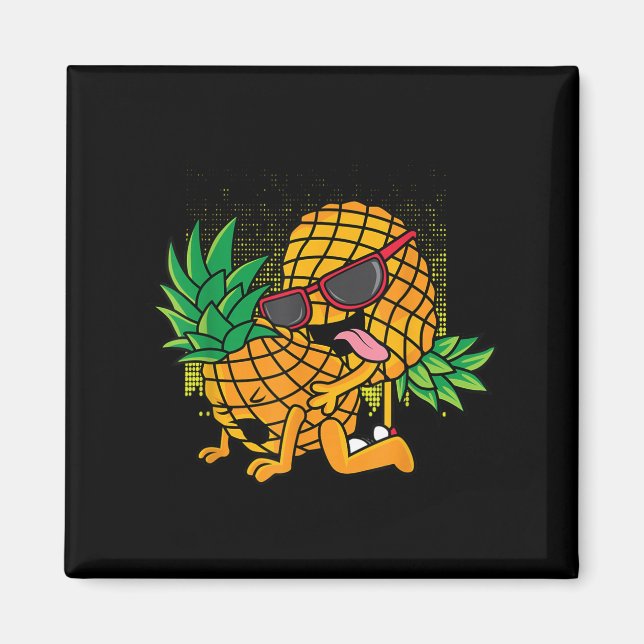 Funny Tropical Fruit Humor Apparel, Co. Upside Do Magnet (Framsidan)