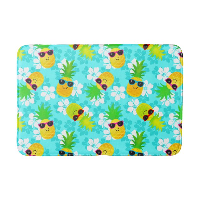 Funny Tropical Pineapples sommar Badrumsmatta (Framsidan)