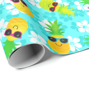 Funny Tropical Pineapples sommar Presentpapper