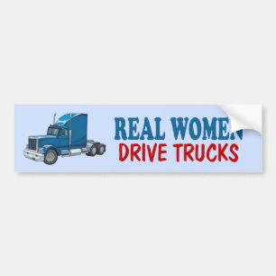 Funny Trucker Bumper Sticker Bildekal