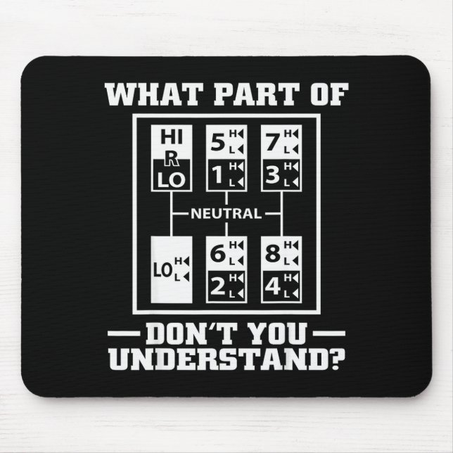 Funny Trucker Design For Men Big Rig Trucker Truck Musmatta (Framsidan)