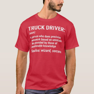 Funny Trucker för drivrutinsdefinition för Lastbil T Shirt