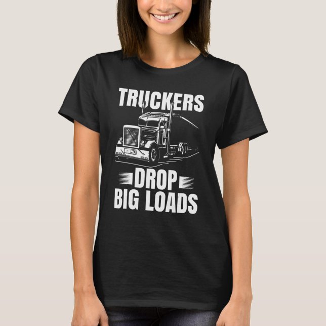 Funny Trucker Gifts Manar Lastbil Driver Make Semi T Shirt (Framsida)