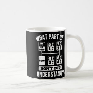 Funny Trucker Lastbil Driver Gear Stick Shift Kaffemugg