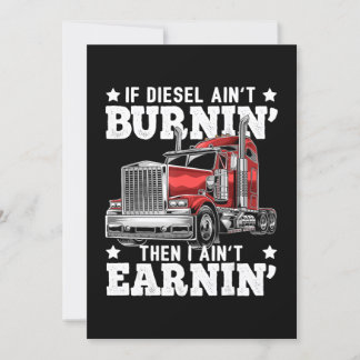 Funny Trucker Trailer Lastbil Driver Gift Inbjudningar