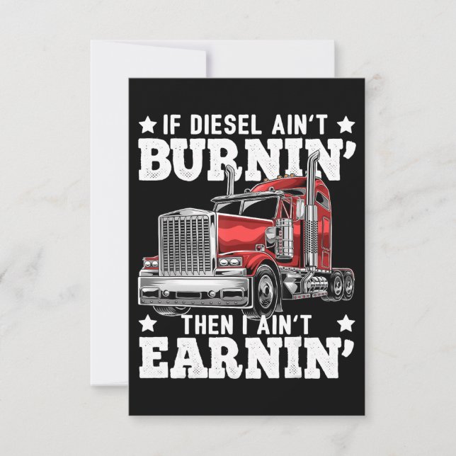 Funny Trucker Trailer Lastbil Driver Gift OSA Kort (Framsida)