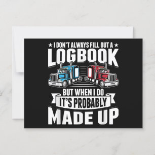 Funny Trucker Trucking Humor Tractor Trailer Lastb Vykort