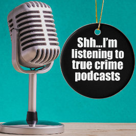 Funny True Crime Podcast Fläkt Julgransprydnad Keramik