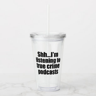Funny True Crime Podcast Fläkt Take Away Mugg