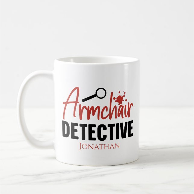 Funny True Crime-polisassistent Coffee Mugg (Vänster)