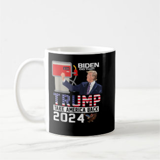 Funny Trump 2024 Flagga Anti Joe Biden Elak Tweets Kaffemugg