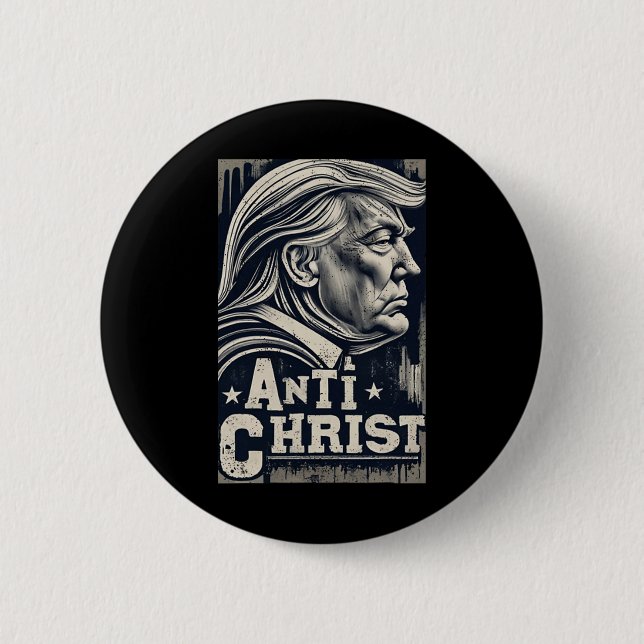 Funny Trump Anti Jesus Christian Faith Tee Knapp (Framsida)