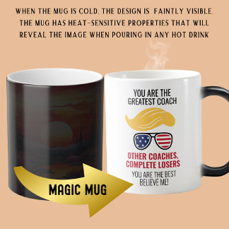 Funny Trump Best Coach Magisk Mugg