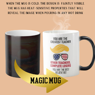 Funny Trump Best Teacher Magisk Mugg