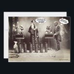 Funny Trump Biden 1910 Magic Act Birthday Card<br><div class="desc">Ytterligare en underbar vintage bild-circa 1910 som vi på ett skickligt sätt har överträffat ordförandena Trump och Biden. Du kan fritt byta text var som helst på kortet till kostym när du vill och smakar. Dina vänner kommer att få ett kryp ur det här humoristiska vintagen-kortet. Låt dig skapa och...</div>