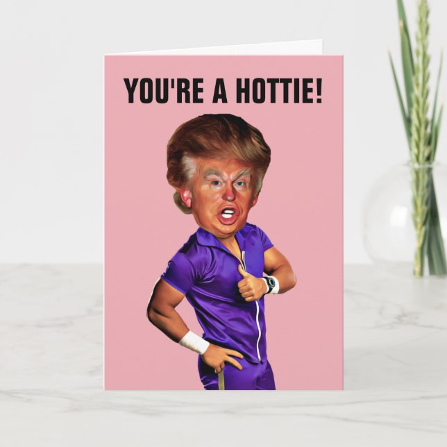 FUNNY TRUMP BIRTHDAY CARD FRÅN PAPPA TILL DAUGHTER KORT (Framsida)