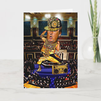 Funny Trump Birthday Card - Hip hop Kort
