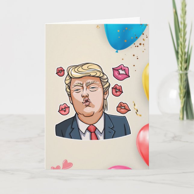 Funny Trump Birthday Kort (Framsida)