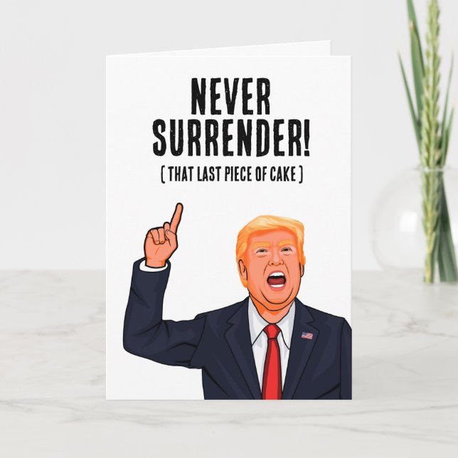 Funny Trump Birthday Kort (Framsida)