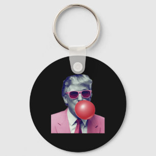 Funny Trump Bubble Gum Yum Gifts Nyckelring