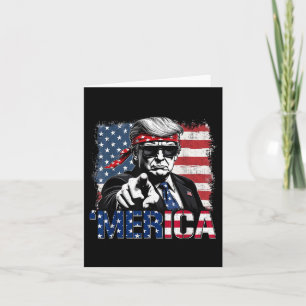 Funny Trump Bukt i USA Merica Trump Apparel Kort