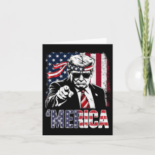 Funny Trump Bukt i USA Merica Trump Apparel Kort