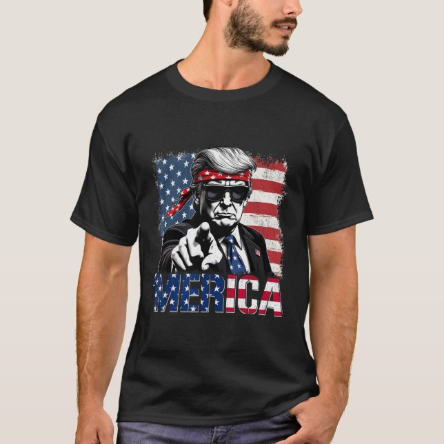 Funny Trump Bukt i USA:s merica Trump Apparel T Shirt (Framsida)