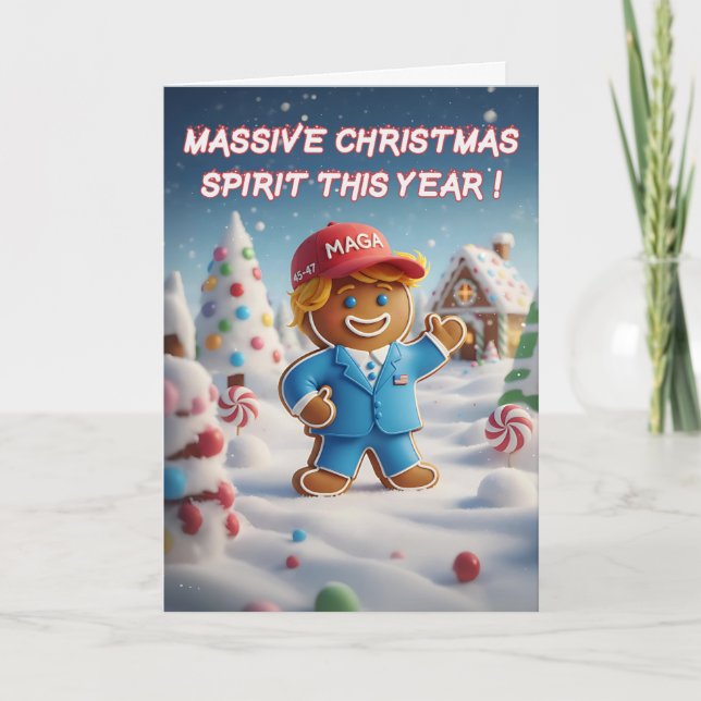 Funny Trump Christmas Card | MAGA Christmas Helgkort (Framsida)