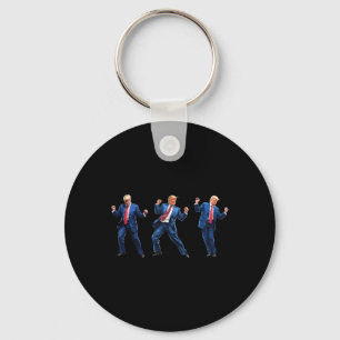 Funny Trump Dance jul Julafton Pajamas Helgdag Nyckelring