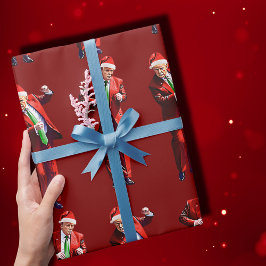 Funny Trump Dance Jultomten jul jul Presentpapper