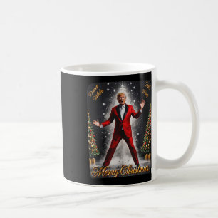 Funny Trump Dance Jultomten jul Julafton Pajam Kaffemugg