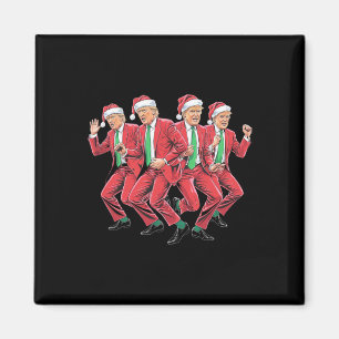 Funny Trump Dance Jultomten jul Julafton Pajam Magnet