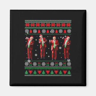 Funny Trump Dance Jultomten jul Julafton Pajam Magnet