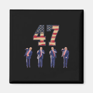 Funny Trump Dancing America 47 Trump Dance Manar W Magnet