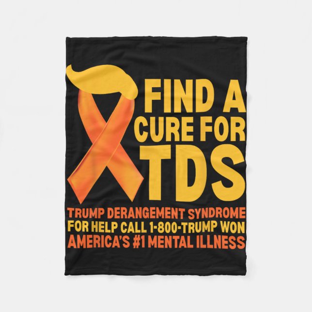 Funny Trump Derangement Syndrome Tds Awareness Rep Fleecefilt (Framsidan)