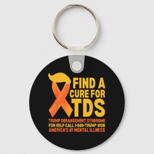 Funny Trump Derangement Syndrome Tds Awareness Rep Nyckelring