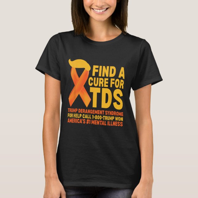 Funny Trump Derangement Syndrome Tds Awareness Rep T Shirt (Framsida)