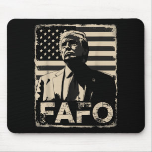 Funny Trump Fafo Retro American Flagga Musmatta