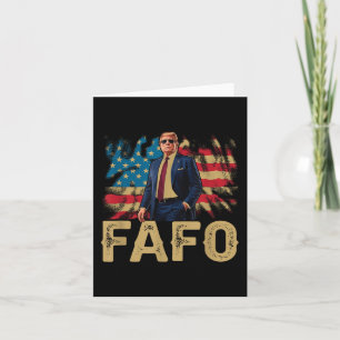 Funny Trump Fafo, Y2k Fafo Trump American Flagga V Kort