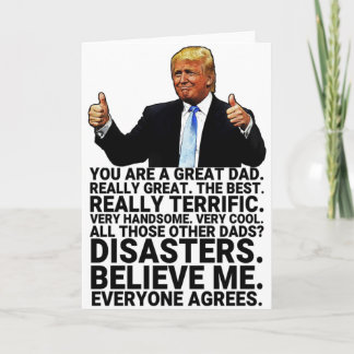 Funny Trump Far Birthday Kort