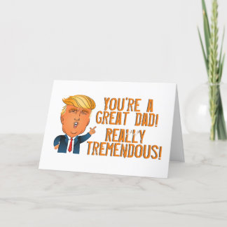 Funny Trump Fars dag-kort Helgkort