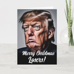 Funny Trump "God jul Loser" Helgkort