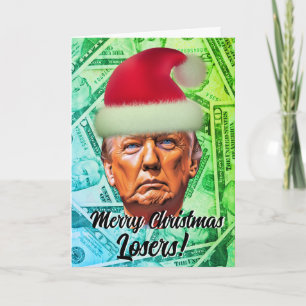Funny Trump "God jul Loser" Helgkort