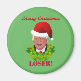 Funny Trump "God jul Loser" Magnet