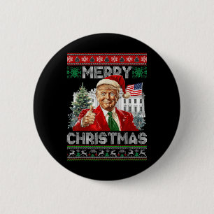Funny Trump God jul Santa Family Julafton Ugly Knapp