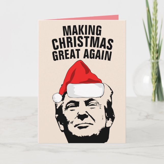 FUNNY TRUMP GREETING CARDS, SKAPAR AMERICA UNDERBA KORT (Framsida)