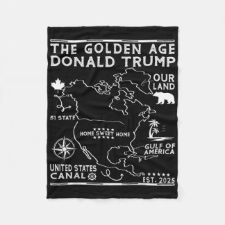 Funny Trump Grönland Panama Canal Canada Mexico G Fleecefilt